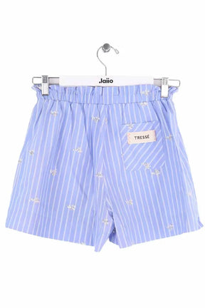 Mini short Tresse Bleu en Synthétique