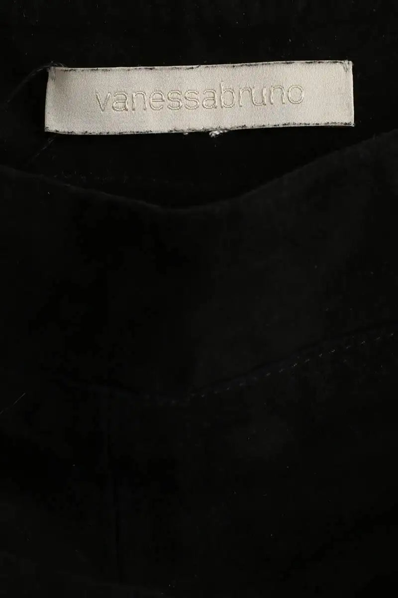 Mini short Vanessa Bruno Noir en Daim