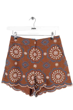 Mini short Veronica Beard Marron en Coton, taille M - Seconde Main