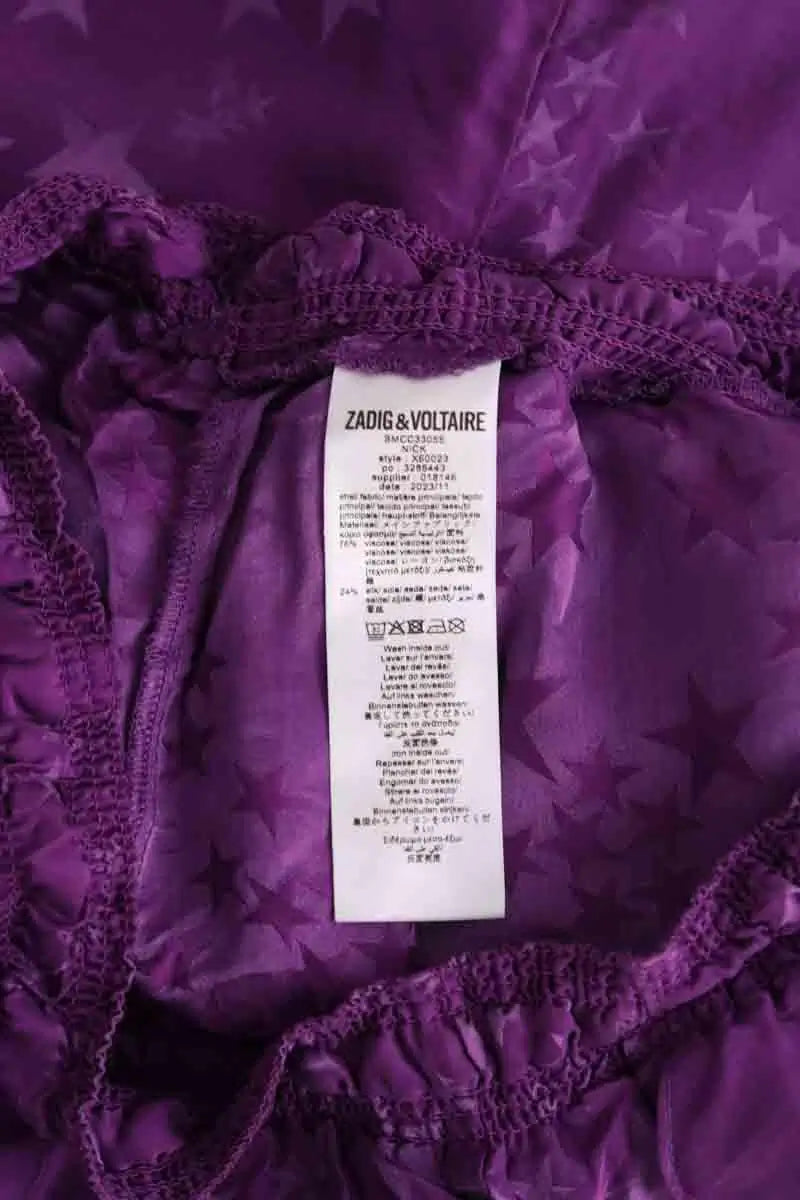 Mini short Zadig & Voltaire Nick Violet en Viscose