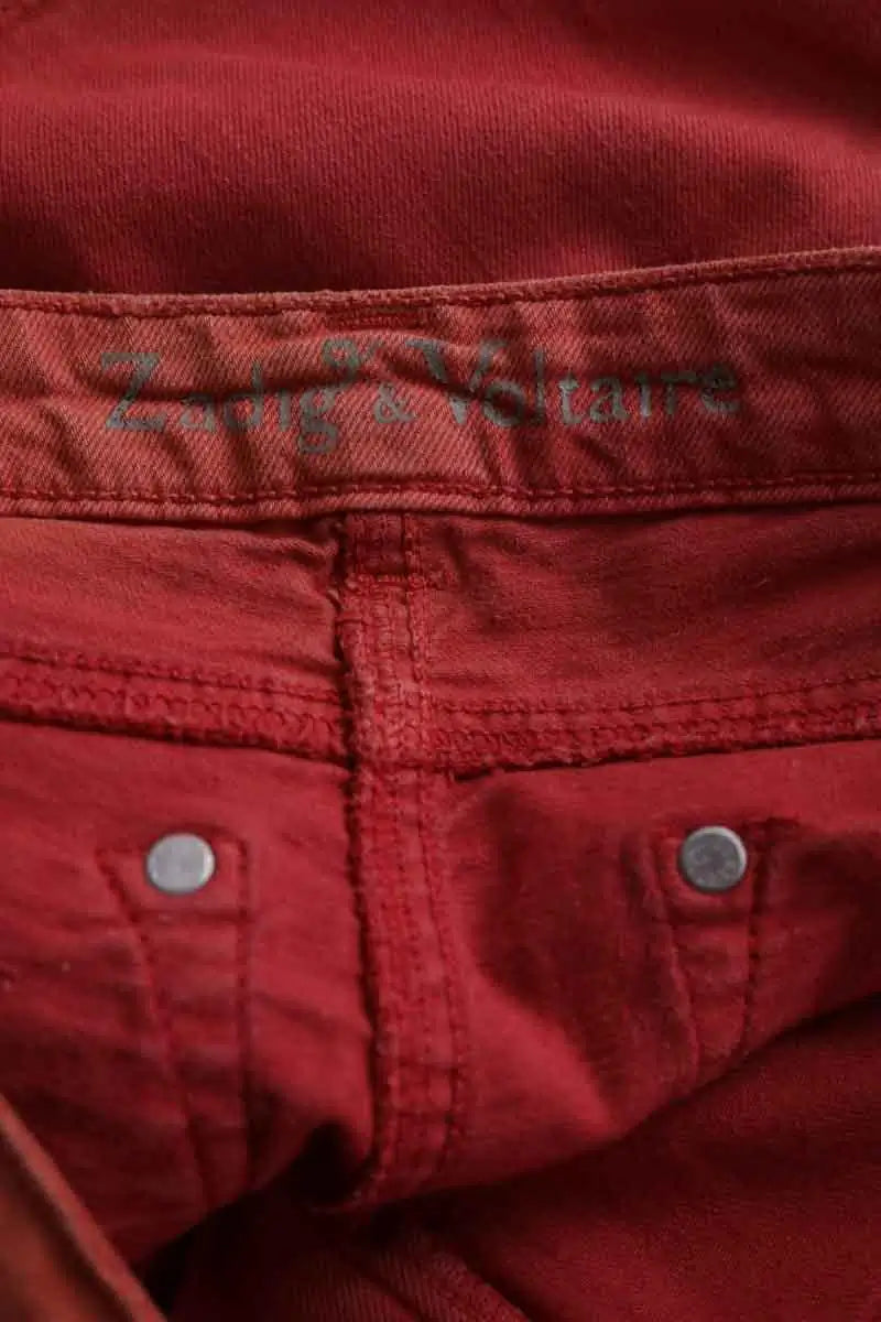 Mini short Zadig & Voltaire Rouge en Coton
