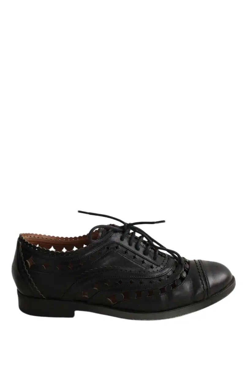 Mocassins Alaïa Noir en Cuir, taille 37 - Seconde Main