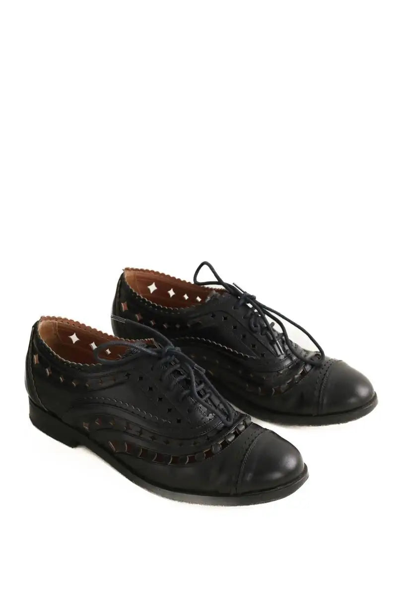 Mocassins Alaïa Noir en Cuir