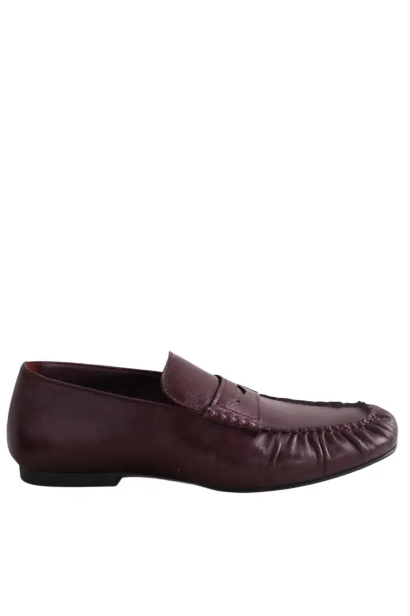 Mocassins Alohas Bordeaux en Cuir, taille 42 - Seconde Main