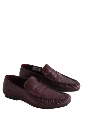 Mocassins Alohas Bordeaux en Cuir