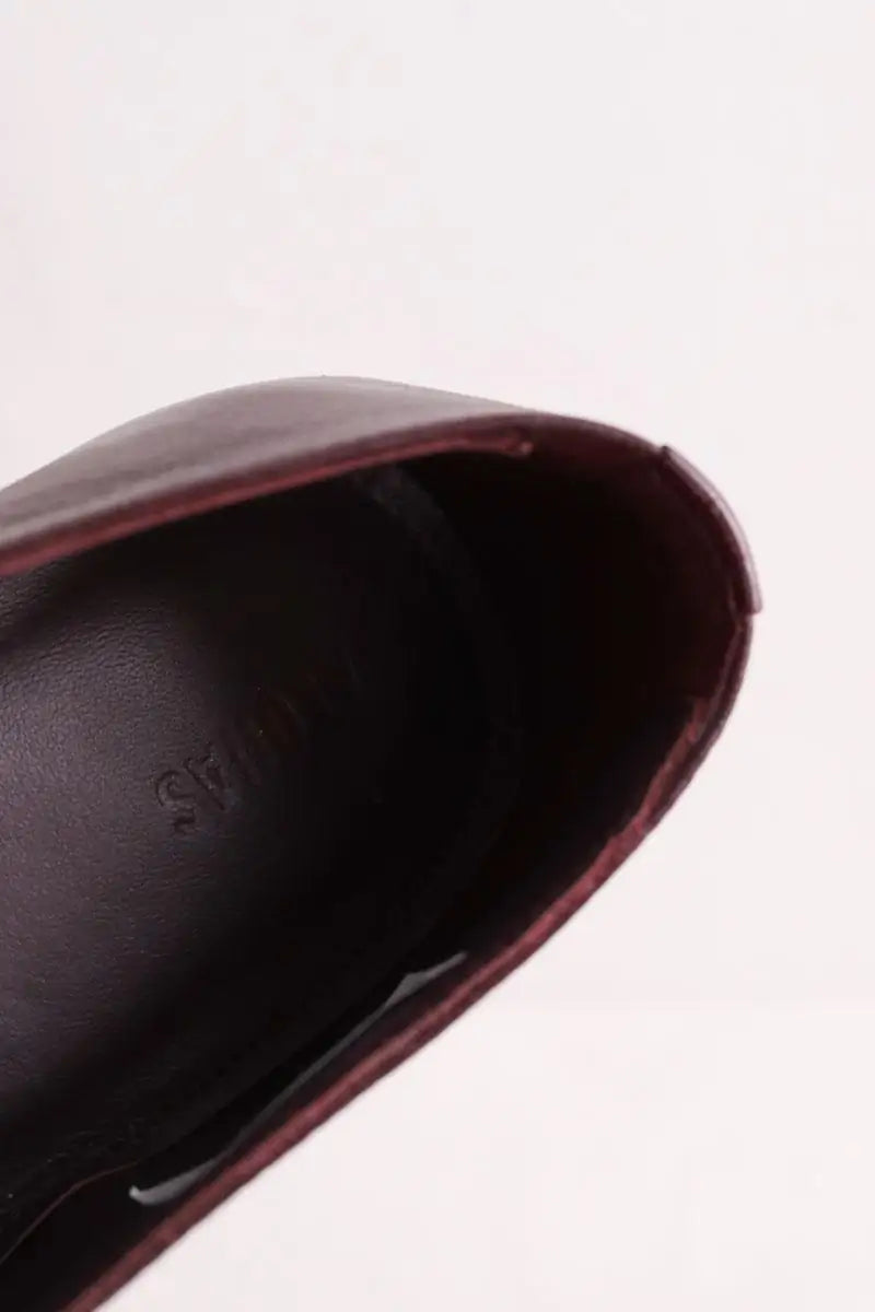 Mocassins Alohas Bordeaux en Cuir