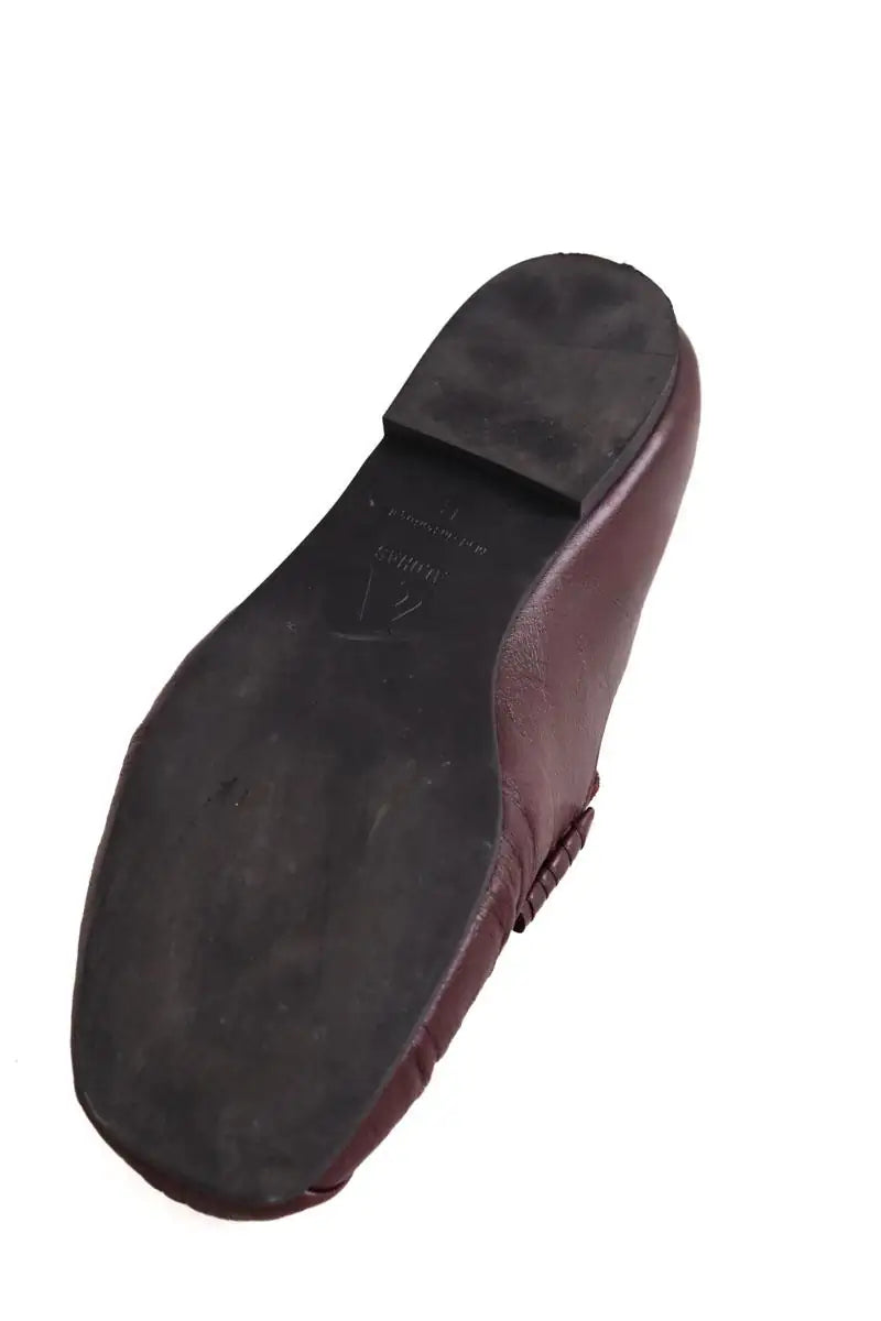 Mocassins Alohas Bordeaux en Cuir