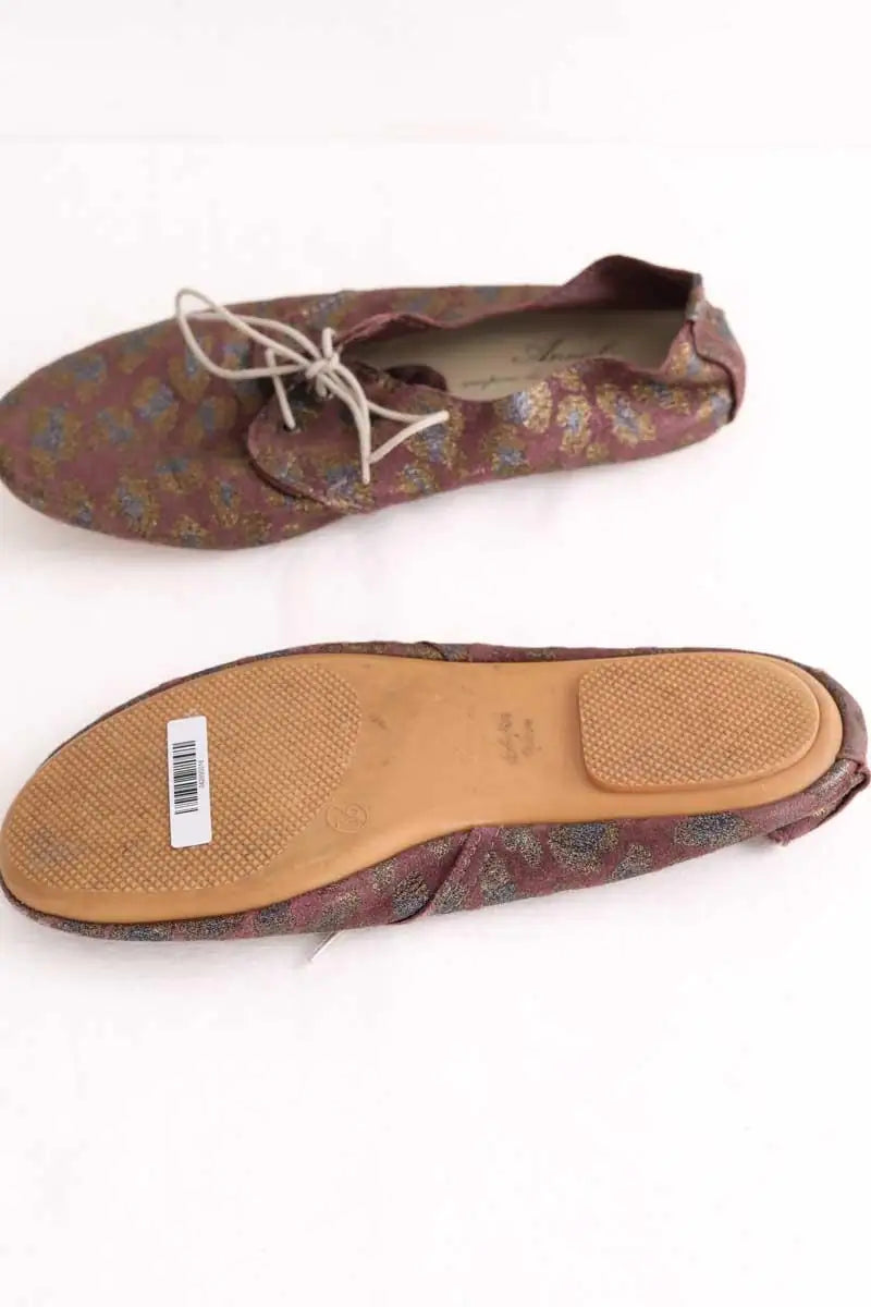 Mocassins Anniel Violet en Tissu