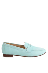 Mocassins bobbies  la pipelette bora-bora nubuck Bleu en Daim, taille 37 - Seconde Main