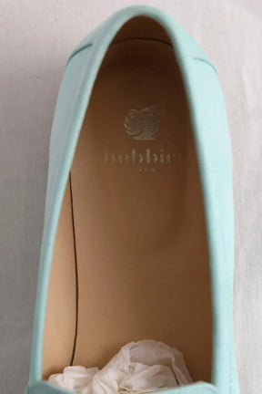 Mocassins bobbies  la pipelette bora-bora nubuck Bleu en Daim