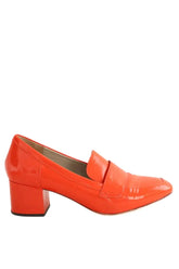 Mocassins Boden Orange en Cuir, taille 39 - Seconde Main