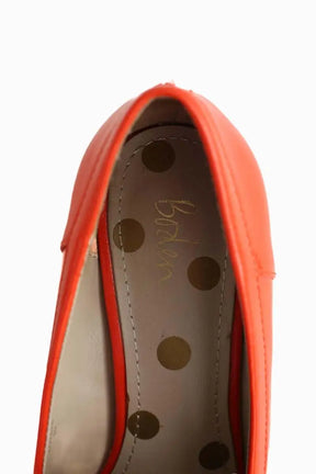 Mocassins Boden Orange en Cuir
