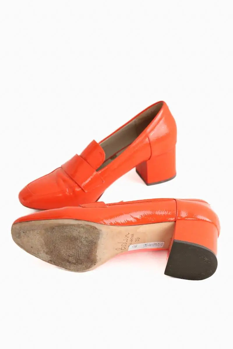 Mocassins Boden Orange en Cuir