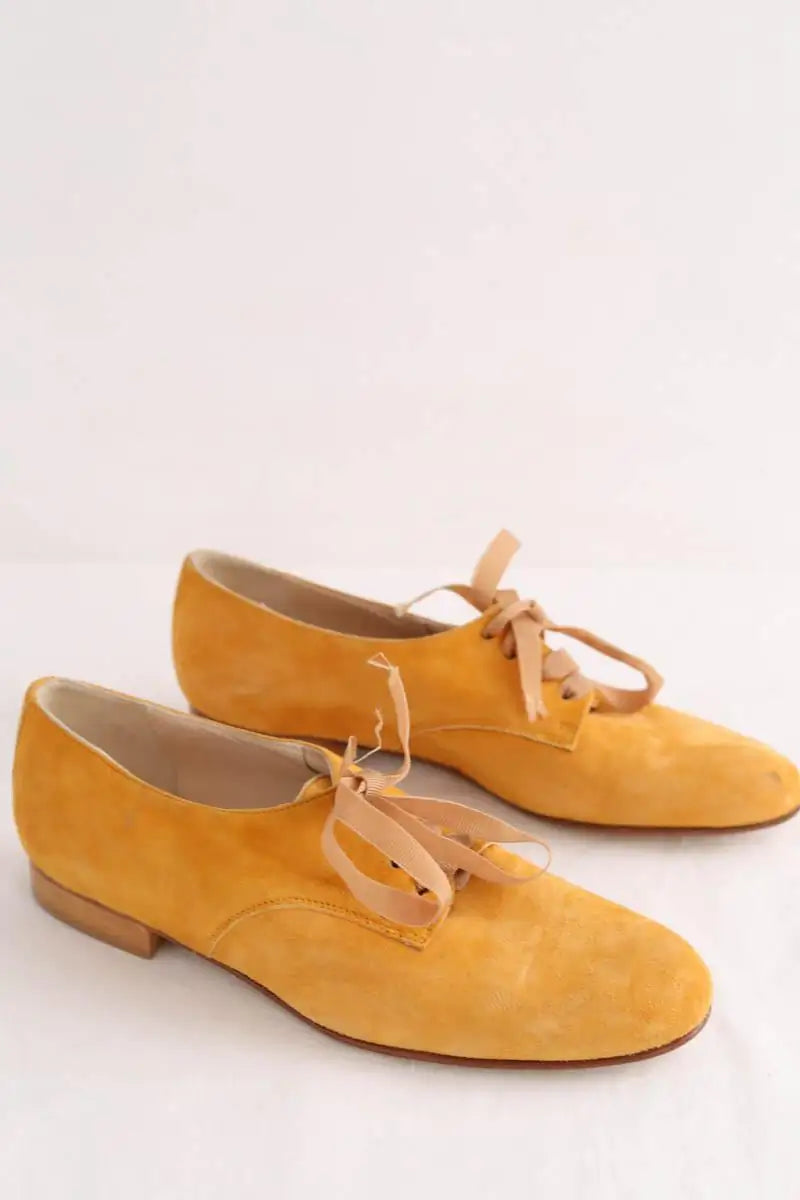 Mocassins Carel Jaune en Daim