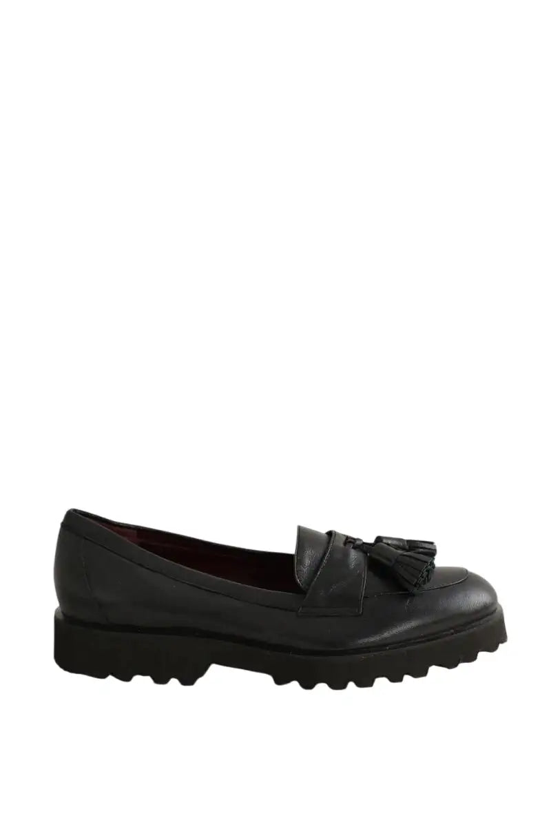 Mocassins Carel Noir en Cuir, taille 36 - Seconde Main