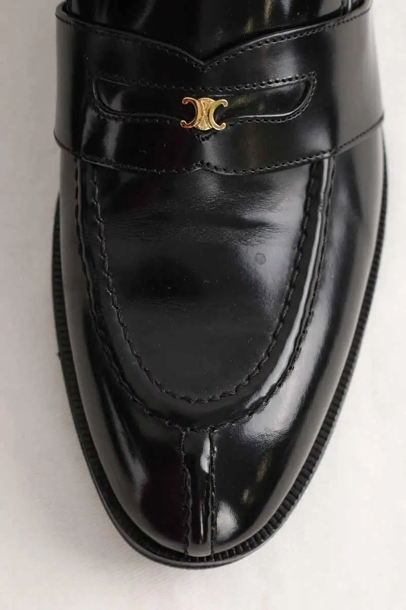 Mocassins Celine Noir en Cuir