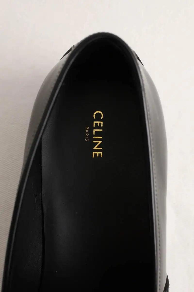 Mocassins Celine Noir en Cuir