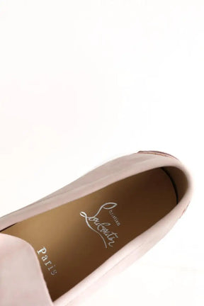Mocassins Christian Louboutin Chambeliboat Rose en Daim