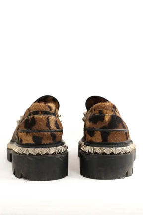 Mocassins Christian Louboutin Marron en Cuir