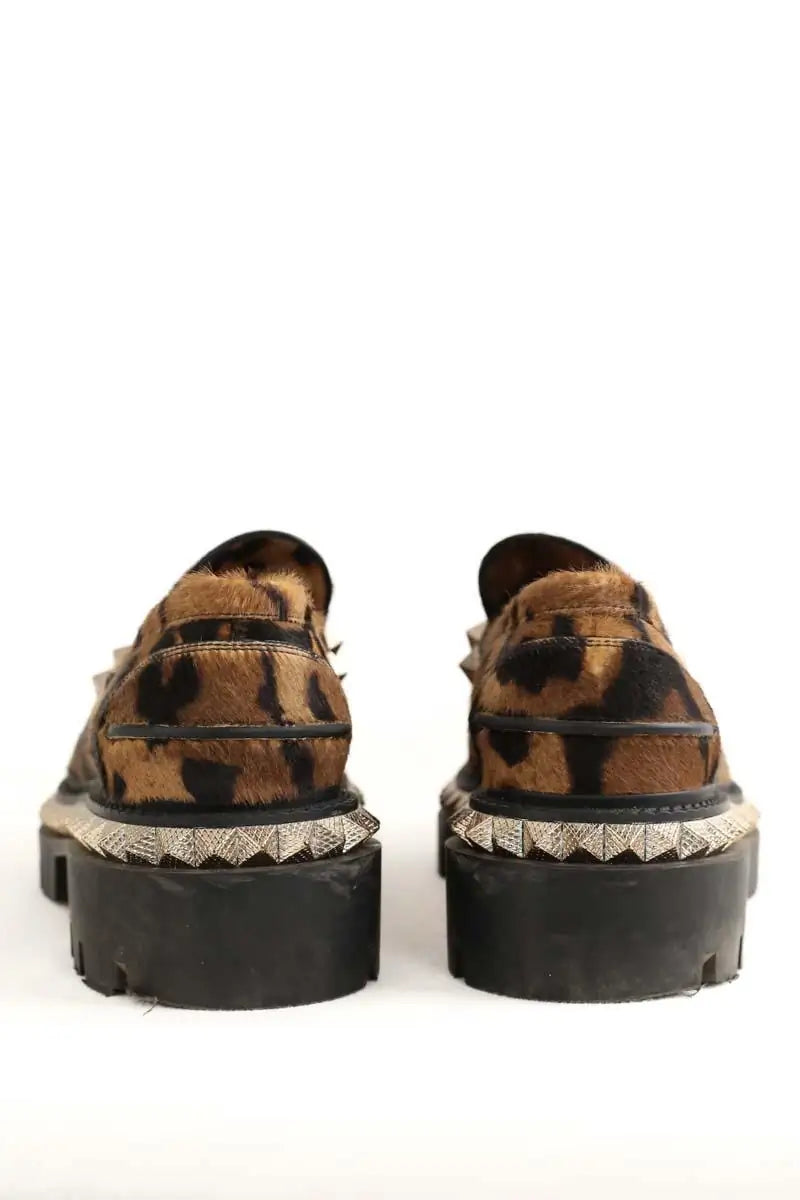 Mocassins Christian Louboutin Marron en Cuir