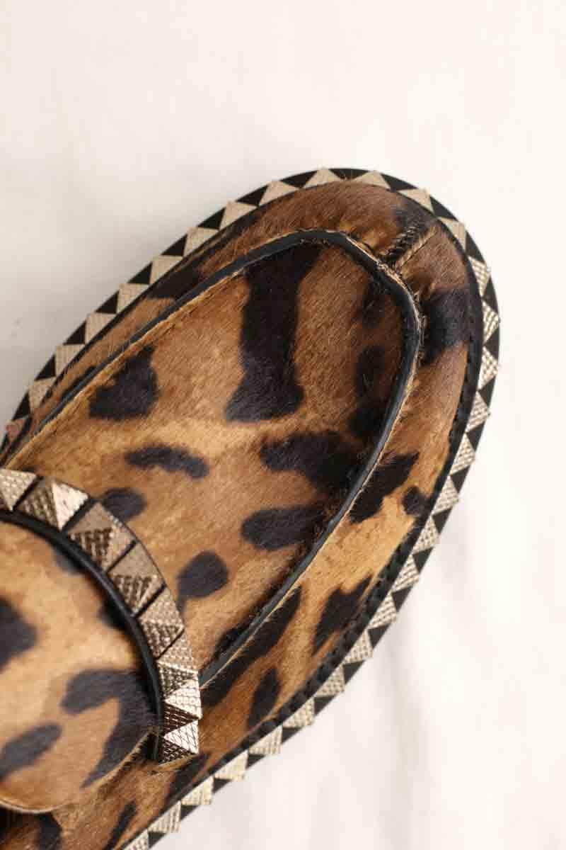 Mocassins Christian Louboutin Marron en Cuir