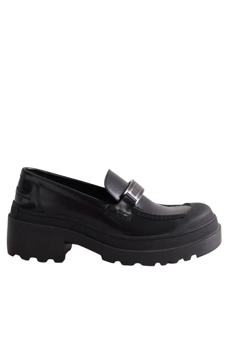 Mocassins Dior Dior Code Noir en Cuir, taille 37 - Seconde Main