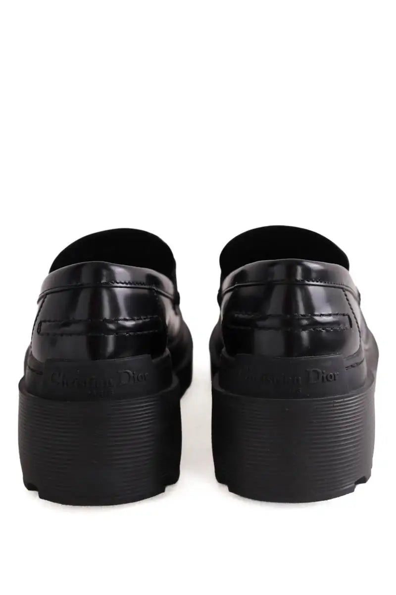 Mocassins Dior Dior Code Noir en Cuir