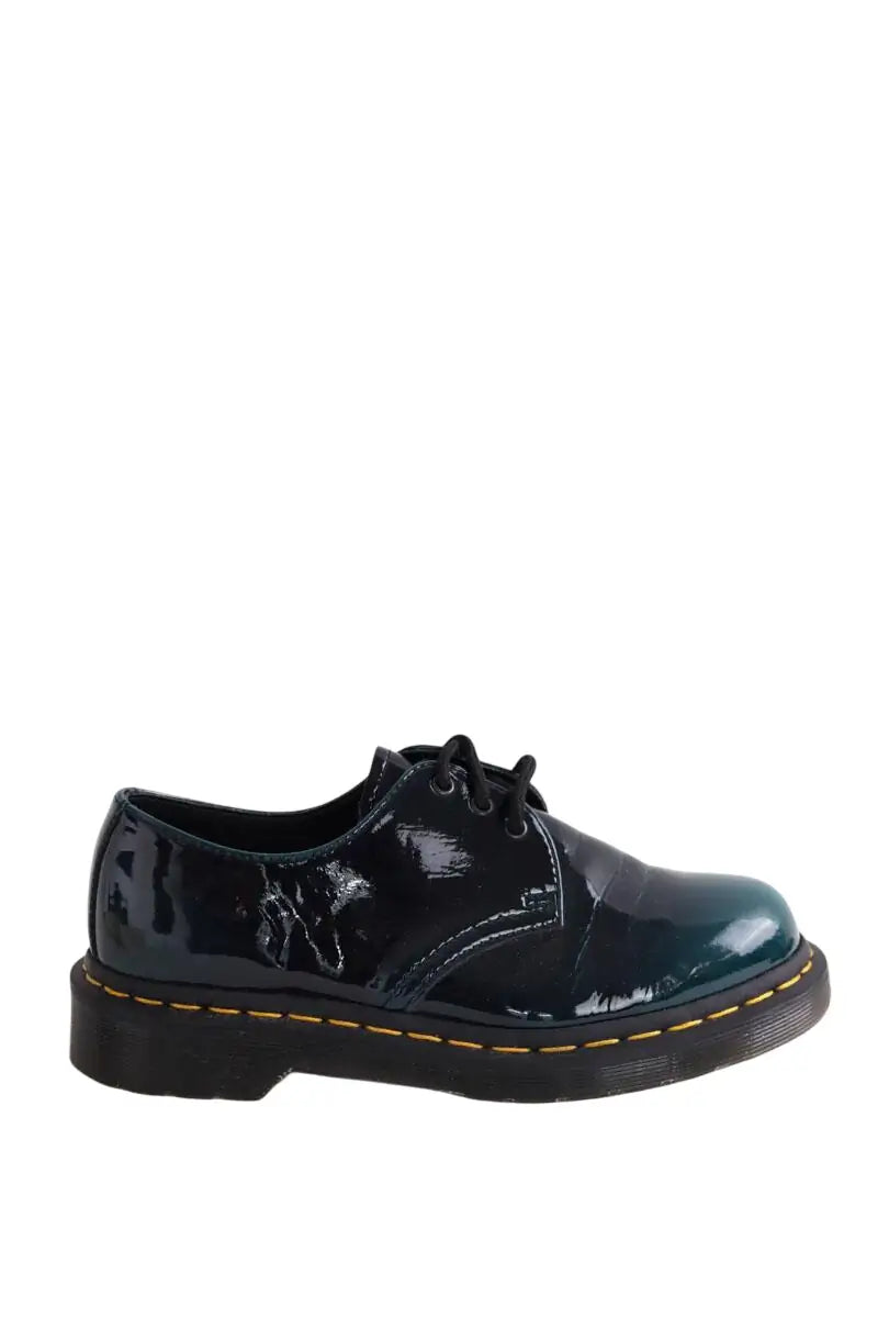 Mocassins Dr. Martens Vert en Cuir verni, taille 37 - Seconde Main