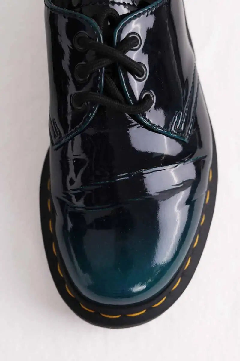 Mocassins Dr. Martens Vert en Cuir verni