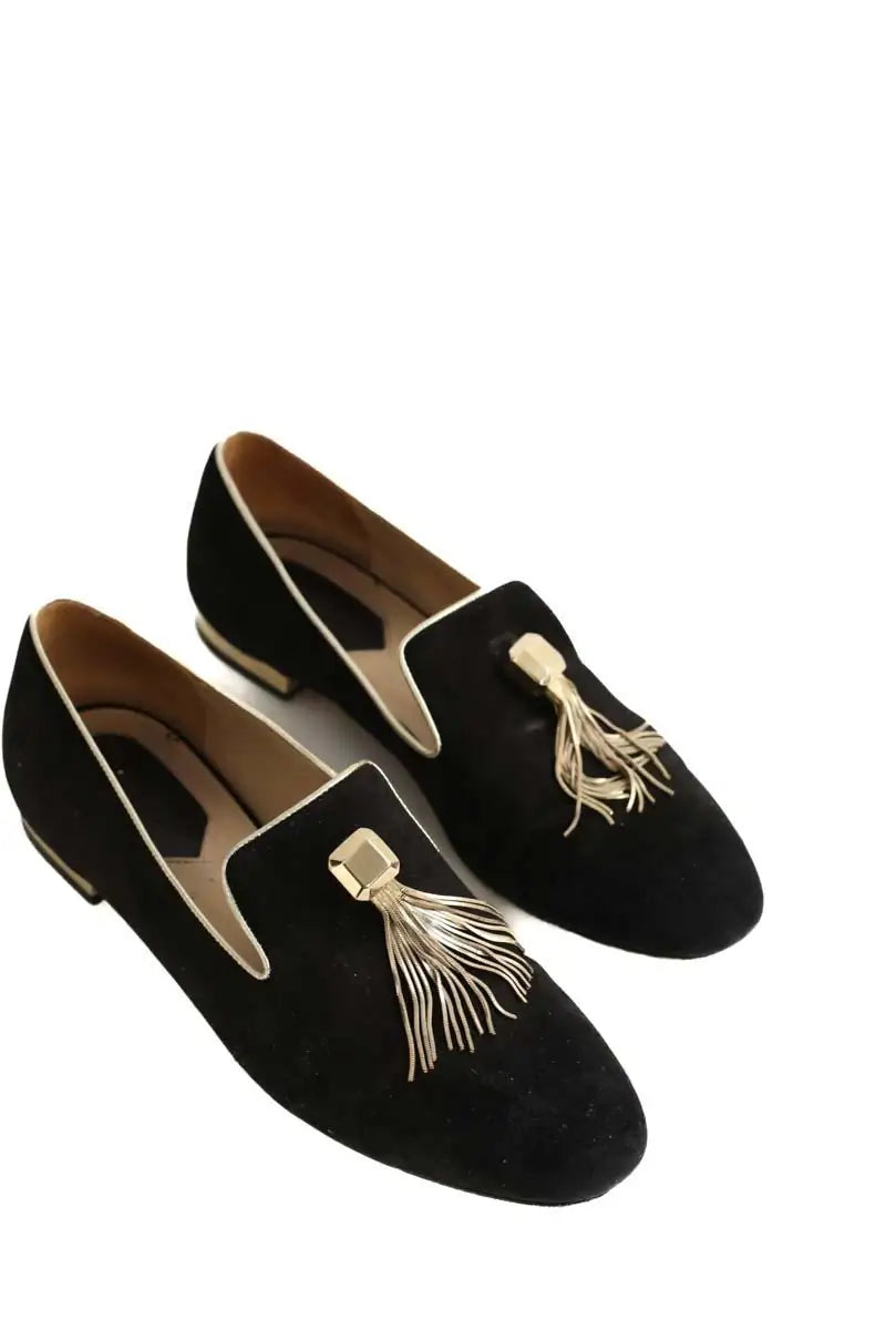 Mocassins Elie Saab Noir en Velours