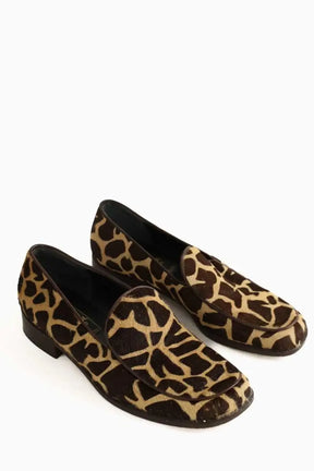 Mocassins Fendi Beige en Cuir de veau façon poney