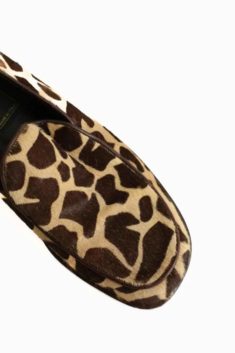 Mocassins Fendi Beige en Cuir de veau façon poney