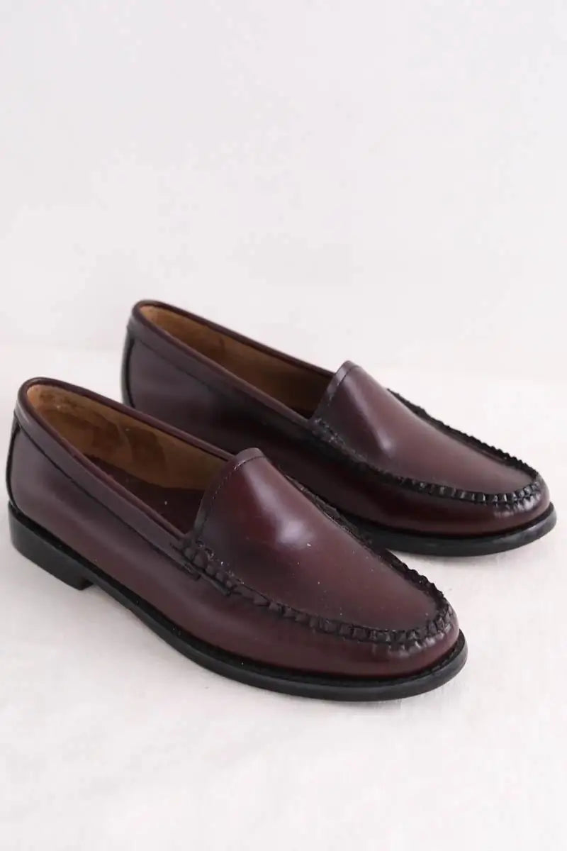 Mocassins GH Bass Bordeaux en Cuir
