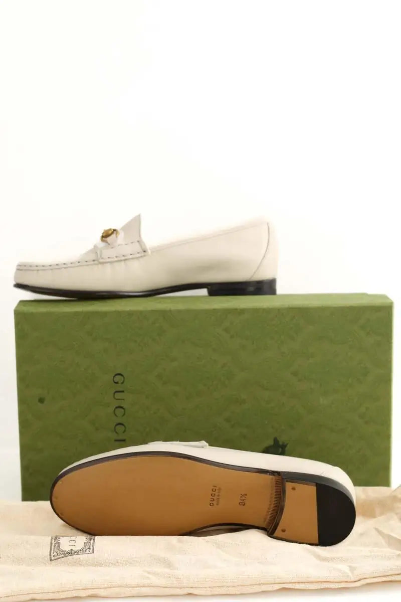 Mocassins Gucci Beige en Cuir