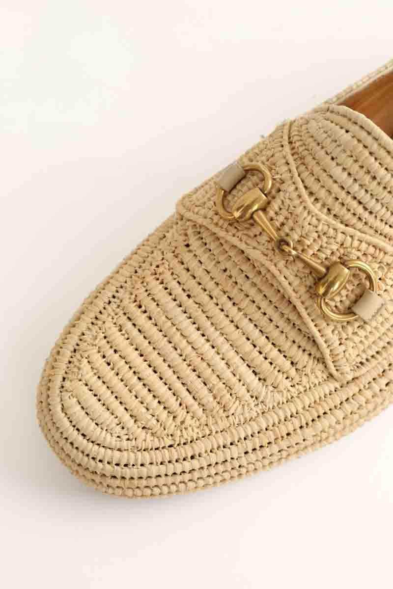 Mocassins Gucci Beige en Tissu