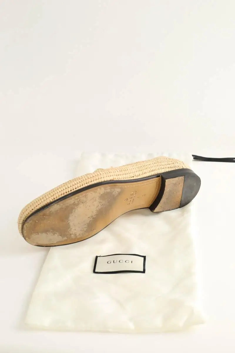 Mocassins Gucci Beige en Tissu