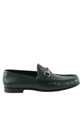 Mocassins Gucci Horsebit 1953 Vert en Cuir, taille 43 - Seconde Main