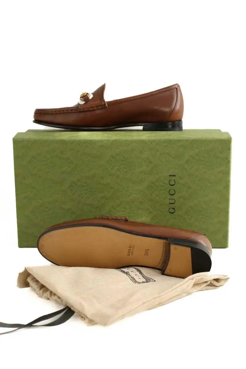 Mocassins Gucci Marron en Cuir