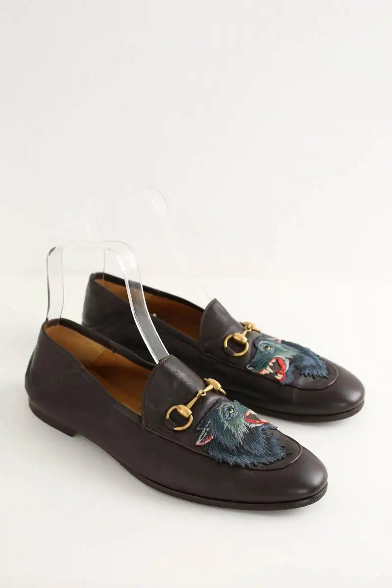 Mocassins Gucci Marron en Cuir