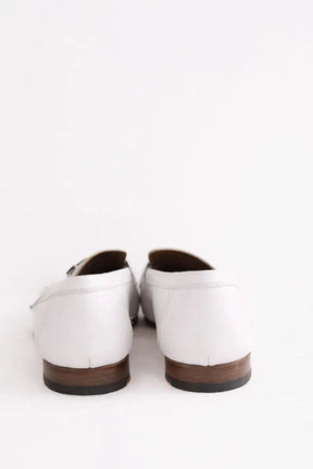 Mocassins Hermès Royal Blanc en Cuir