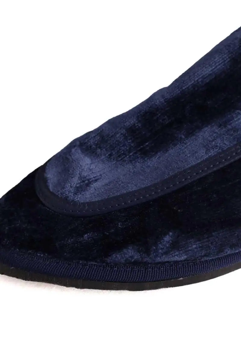 Mocassins Ilio Smeraldo Bleu en Velours