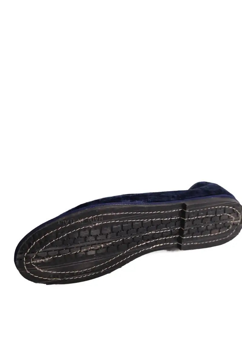 Mocassins Ilio Smeraldo Bleu en Velours