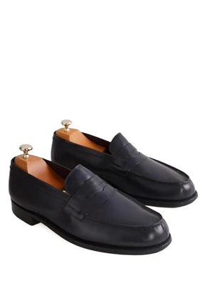 Mocassins JM Weston 180 Marine en Cuir