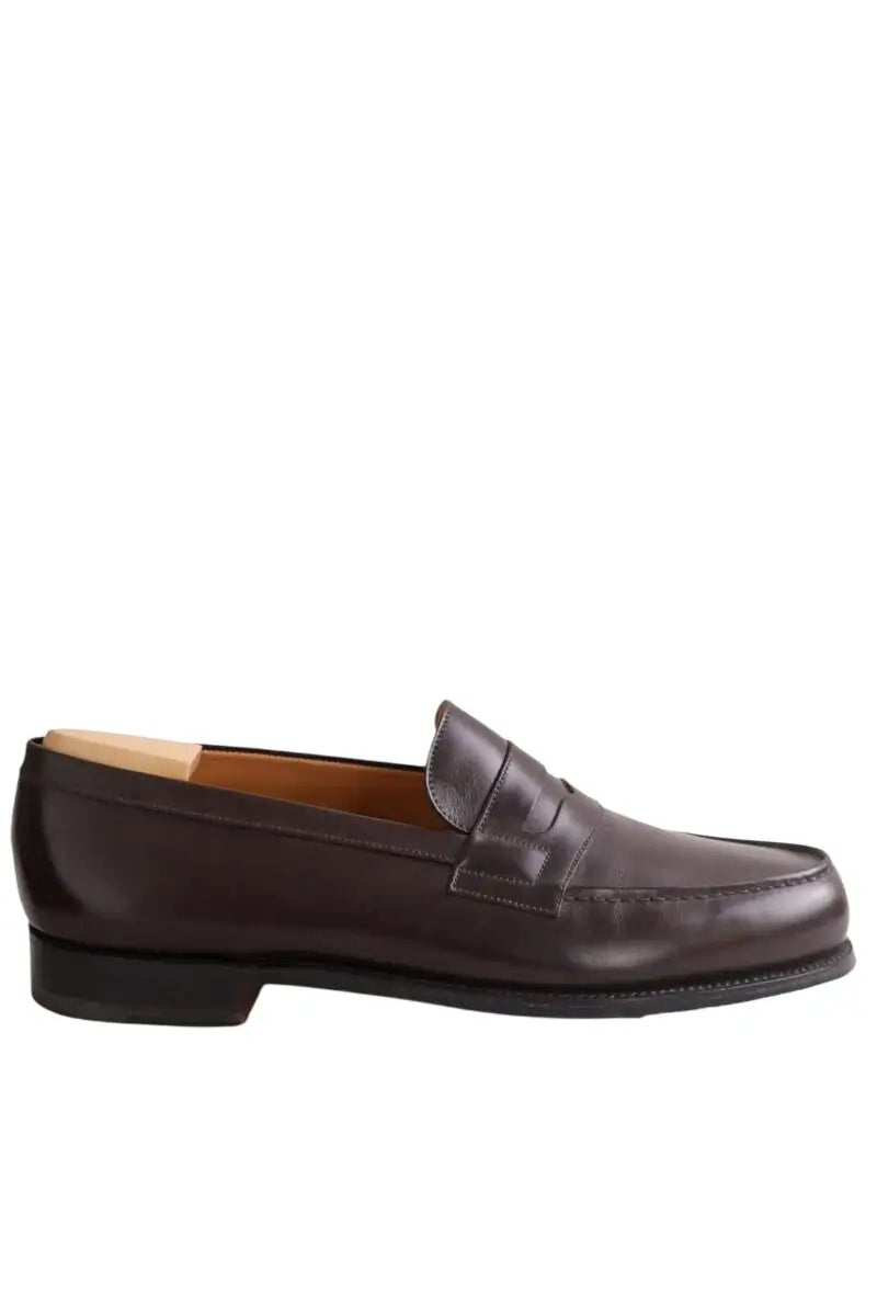 Mocassins JM Weston 180 Marron en Cuir, taille 42 - Seconde Main