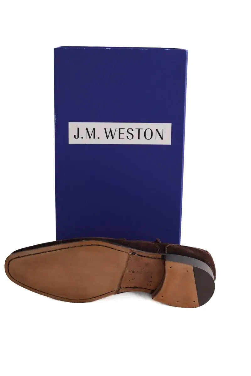 Mocassins JM Weston Marron en Daim