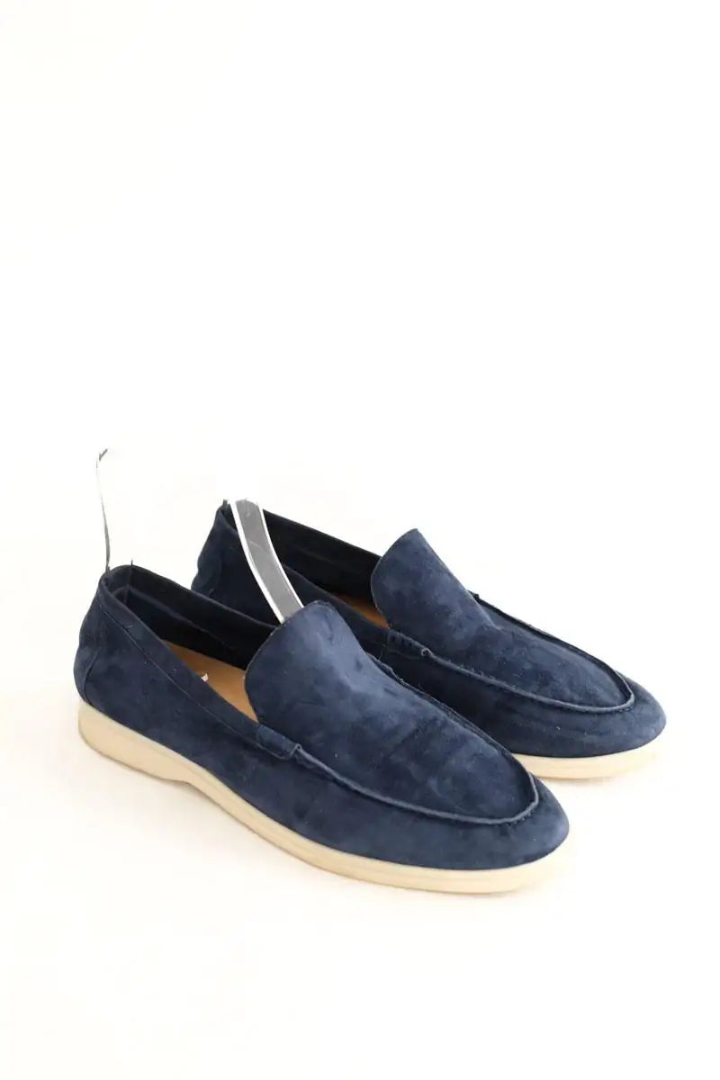 Mocassins Loro Piana Summer walk Bleu en Daim