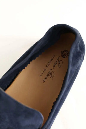 Mocassins Loro Piana Summer walk Bleu en Daim