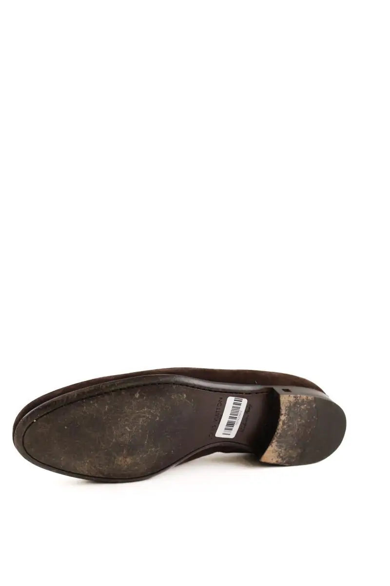 Mocassins Louis Vuitton Marron en Daim