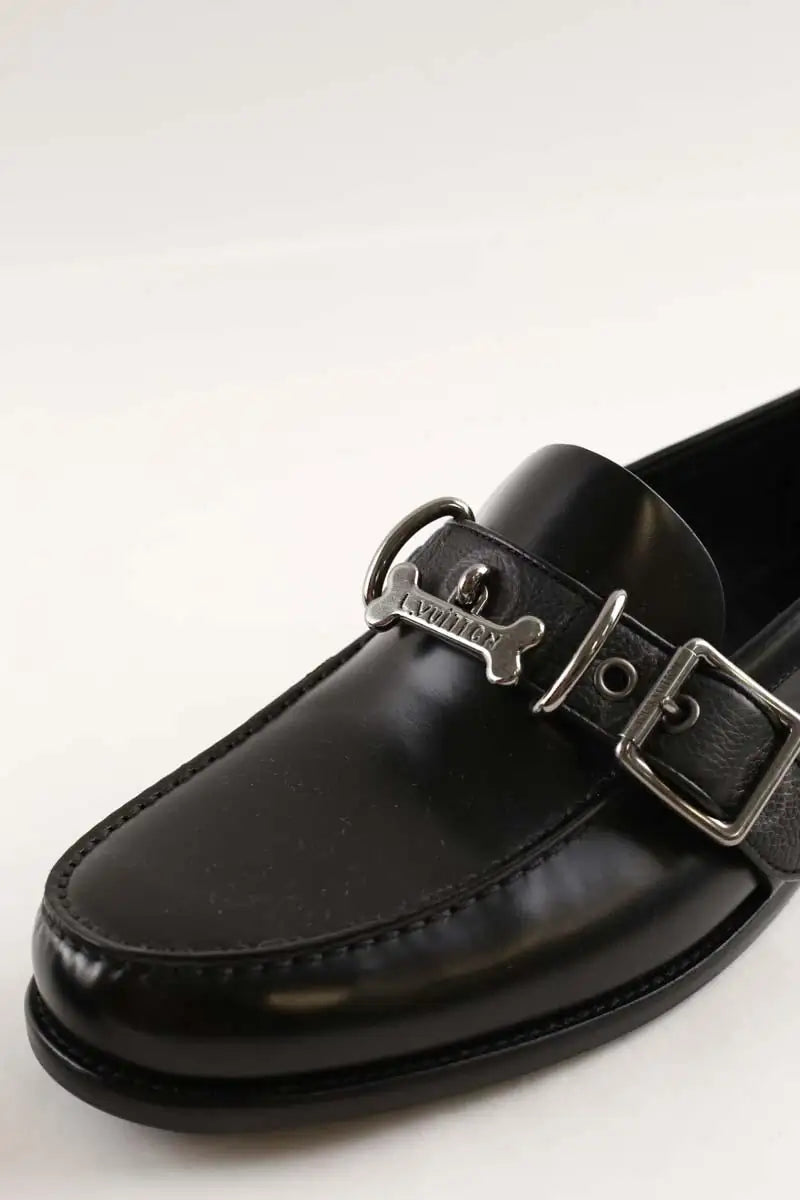 Mocassins Louis Vuitton Noir en Cuir