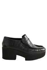 Mocassins Maje Noir en Cuir, taille 38 - Seconde Main